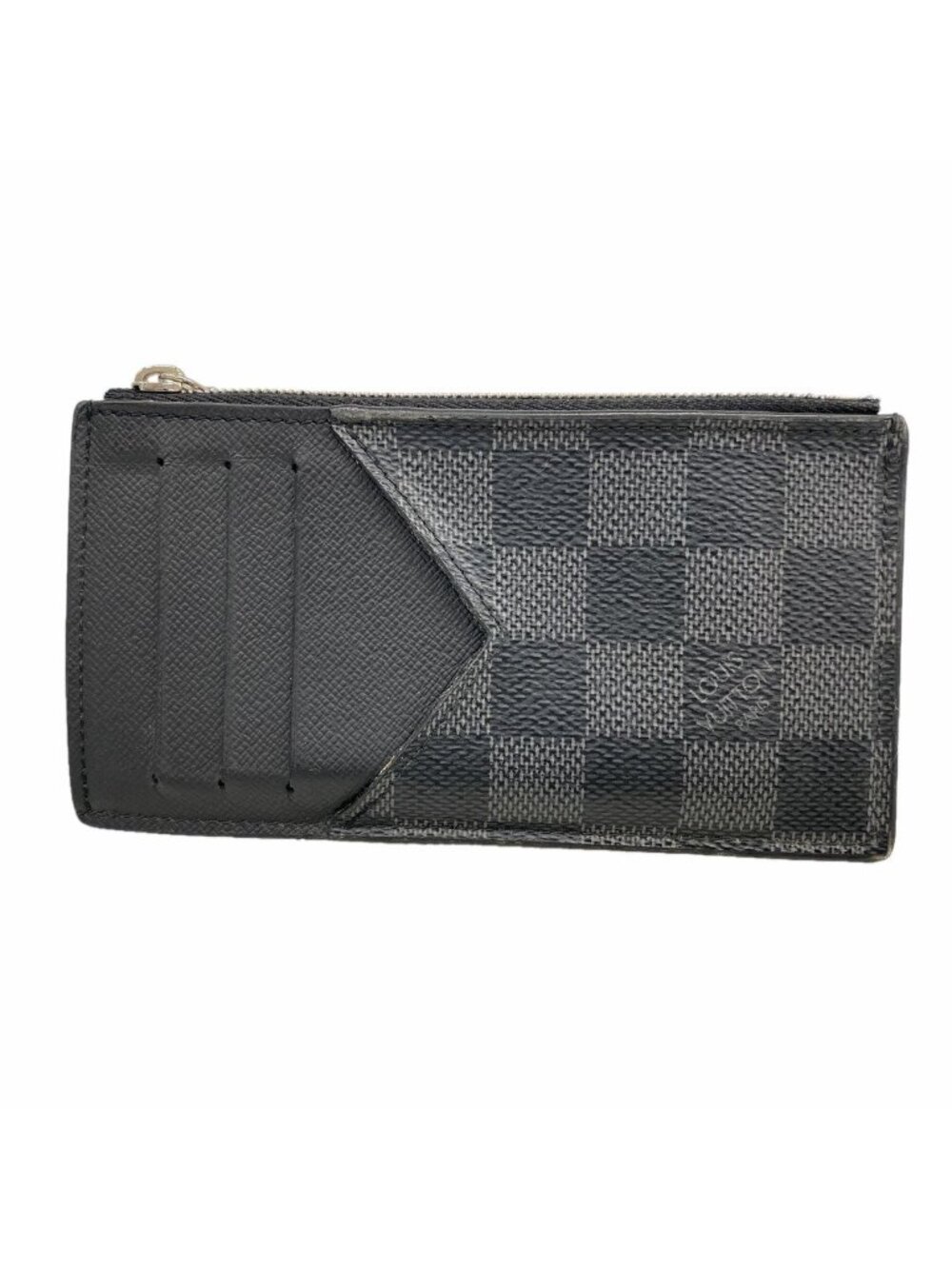 Louis Vuitton Damier Graphite Coin Card Holder Black Gray